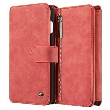 iPhone 7 Plus Caseme Multifunctional Wallet Leather Case Red