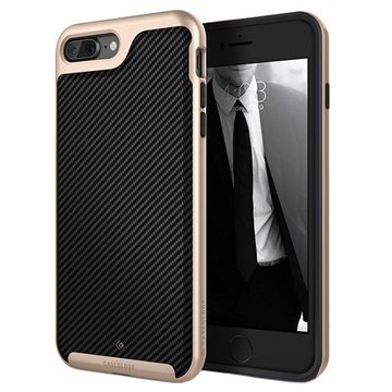 iPhone 7 Plus Caseology Envoy Kotelo Hiilikuitu Musta