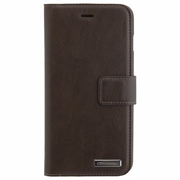 iPhone 7 Plus Commander Book & Cover Kotelo Ruskea Vintage