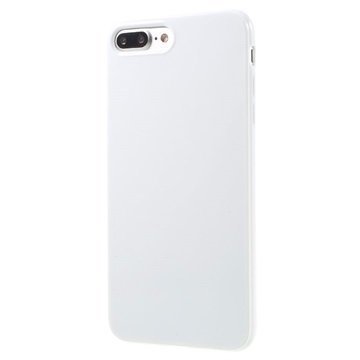 iPhone 7 Plus Kiiltävä TPU-Suojakuori Valkoinen
