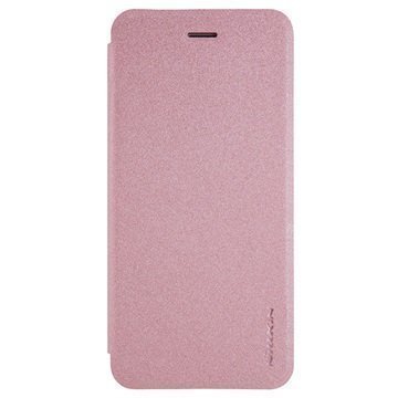 iPhone 7 Plus Nillkin Sparkle Läppäkotelo Ruusukulta