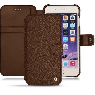 iPhone 7 Plus Noreve Tradition B Wallet Case Kastanjanruskea