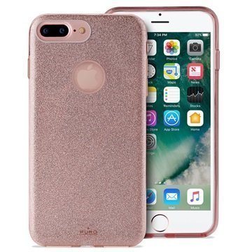 iPhone 7 Plus Puro Glitter Kotelo Ruusukulta