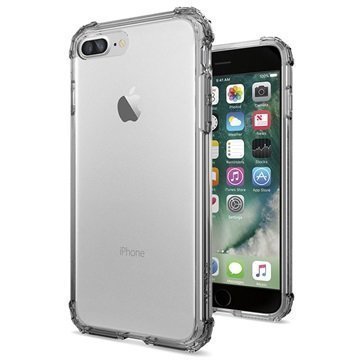 iPhone 7 Plus Spigen Crystal Shell Suojakuori Musta Kristalli