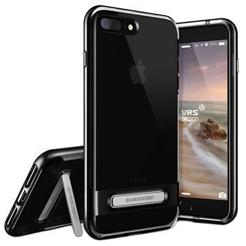 iPhone 7 Plus VRS Design Crystal Bumper Suojakuori Pikimusta