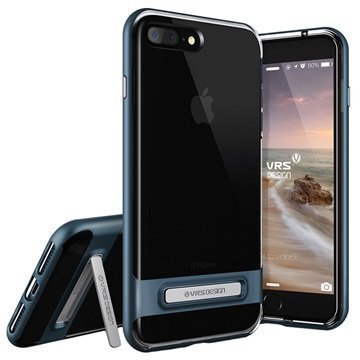 iPhone 7 Plus VRS Design Crystal Bumper Suojakuori Teräksen Sininen