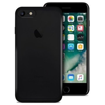 iPhone 7 Puro 03 Nude Kotelo Läpinäkyvä Musta