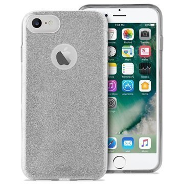 iPhone 7 Puro Glitter Kotelo Hopea