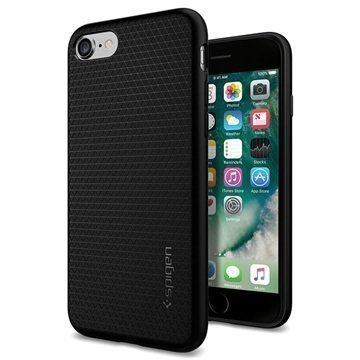 iPhone 7 Spigen Liquid Armor TPU Suojakuori Musta