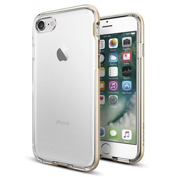 iPhone 7 Spigen Neo Hybrid Crystal Suojakuori Samppanjakulta