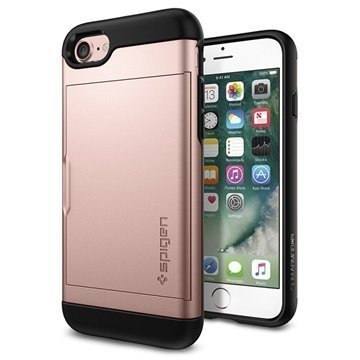 iPhone 7 Spigen Slim Armor CS Suojakotelo Ruusukulta