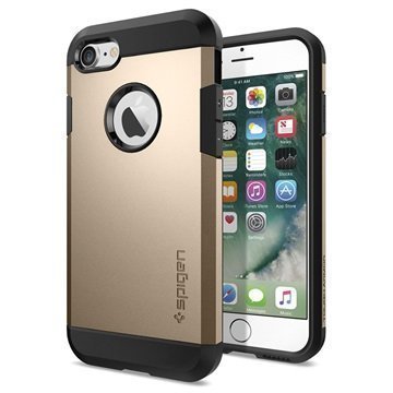 iPhone 7 Spigen Tough Armor Kotelo Samppanja Kulta