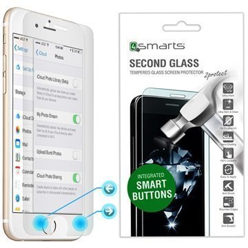 iPhone 7/6/6S 4smarts Second Glass Smart Buttons Näytönsuoja