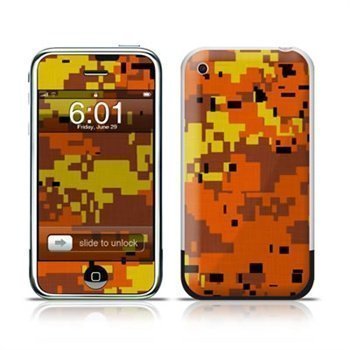 iPhone Digital Camo Skin Orange