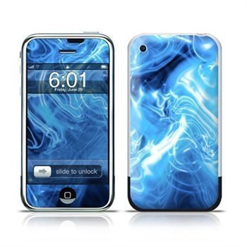 iPhone Quantum Waves Skin Blue