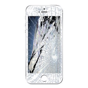 iPhone SE LCD-näytön ja Kosketusnäytön Korjaus Valkoinen Korkealaatuinen