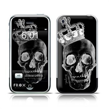 iPhone Skull King Skin Black