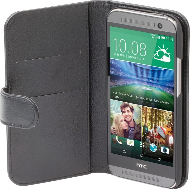 iZound Leather Wallet Case HTC One (M8) Black