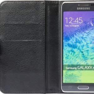 iZound Leather Wallet Case Samsung Galaxy Alpha Black