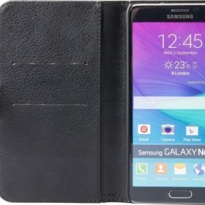 iZound Leather Wallet Case Samsung Galaxy Note 4 Black