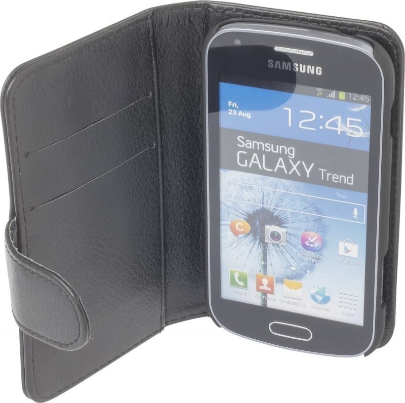 iZound Leather Wallet Case Samsung Galaxy Trend Black