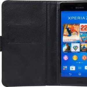 iZound Leather Wallet Case Sony Xperia Z3 Black