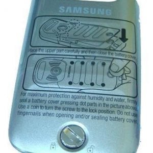 kansi Akku Samsung C3350 Solid steel gray