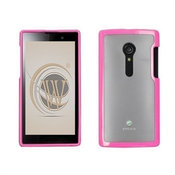 ony Xperia Ion Beyond Cell AquaFlex TPU-Suojakotelo Kuuma Pinkki / Kirkas