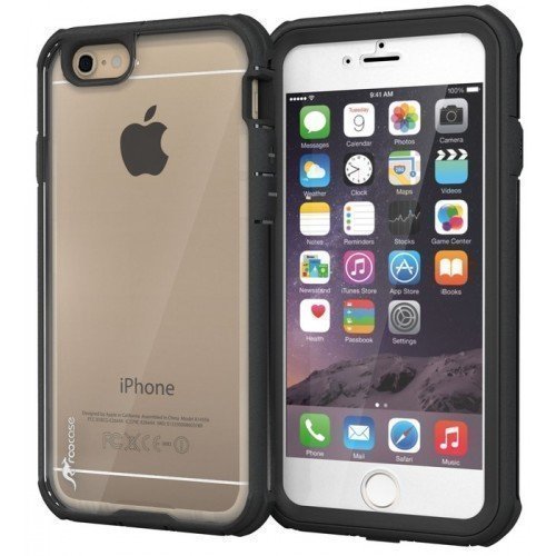 roocase Glacier Tough Case Full Body Suojakotelo Apple iPhone 6 4.7-inch Black