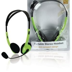 stereo headset vihreä